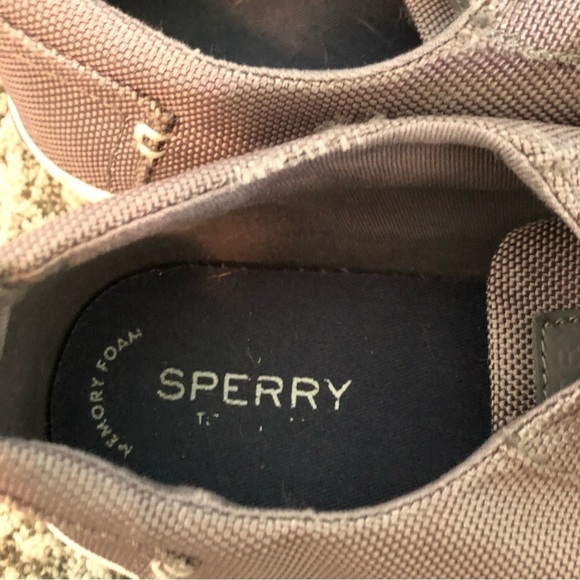 Sperry Bodie Memory Foam Gray Top Siders Size 6.5 - Picture 9 of 11